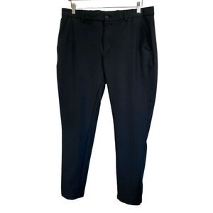 Greg Norman Play Dry Golf Pants Men 36x30 Black Flat Front Golf Pants